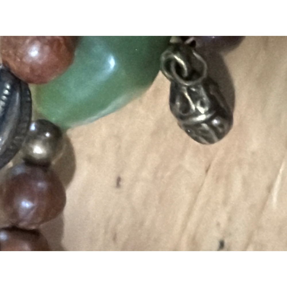 Boho Multi Strand Wood‎ and Colorful Chunky Bead Wrap Bracelet Layering - Picture 4 of 6